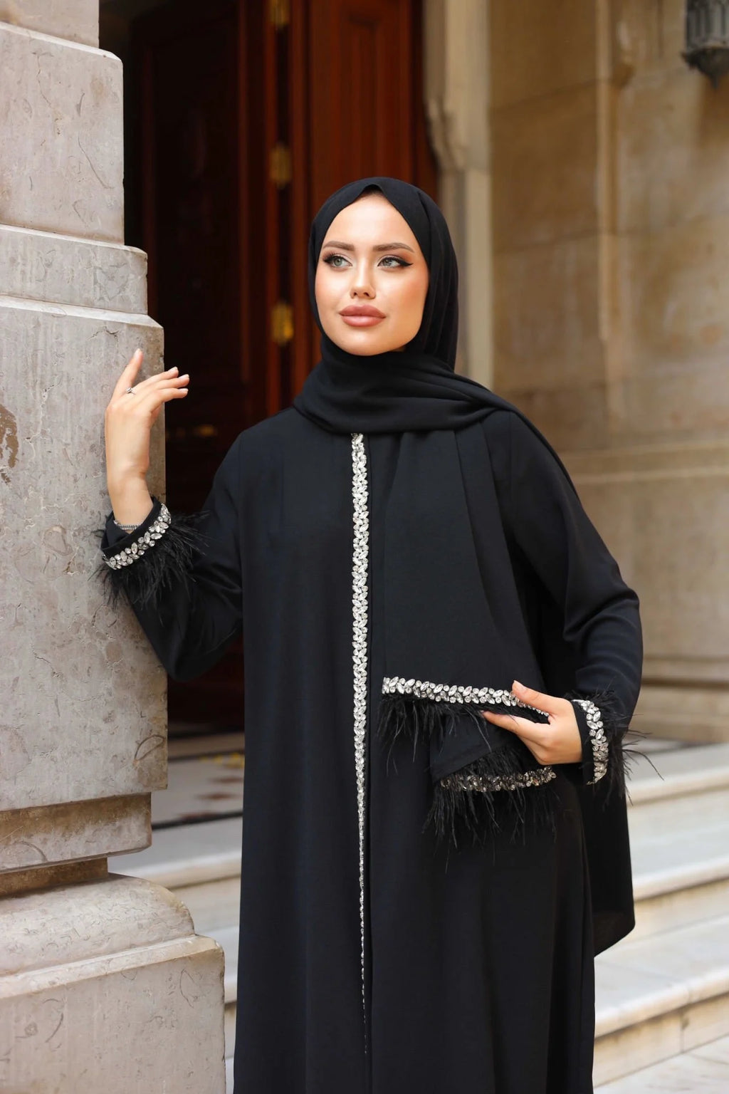 Mira Abaya 2-Piece Set