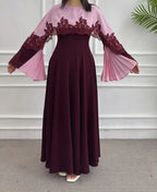 Blush Bloom Cape Dress