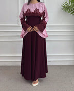 Blush Bloom Cape Dress