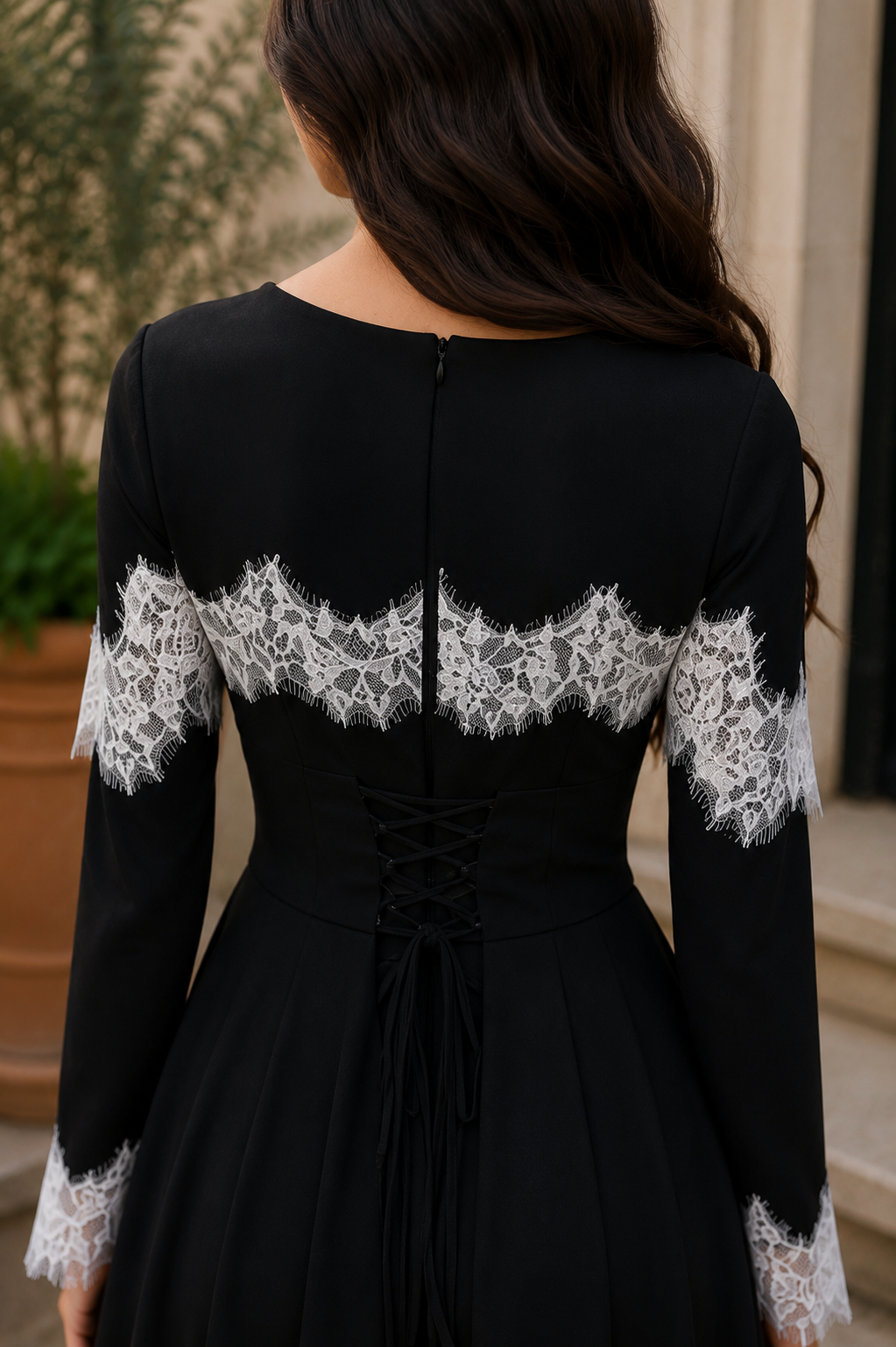 Moonlit Lace Cape Maxi Dress