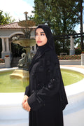 Dubai Silk Abaya 3-Piece Set