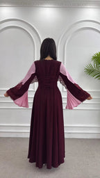 Blush Bloom Cape Dress