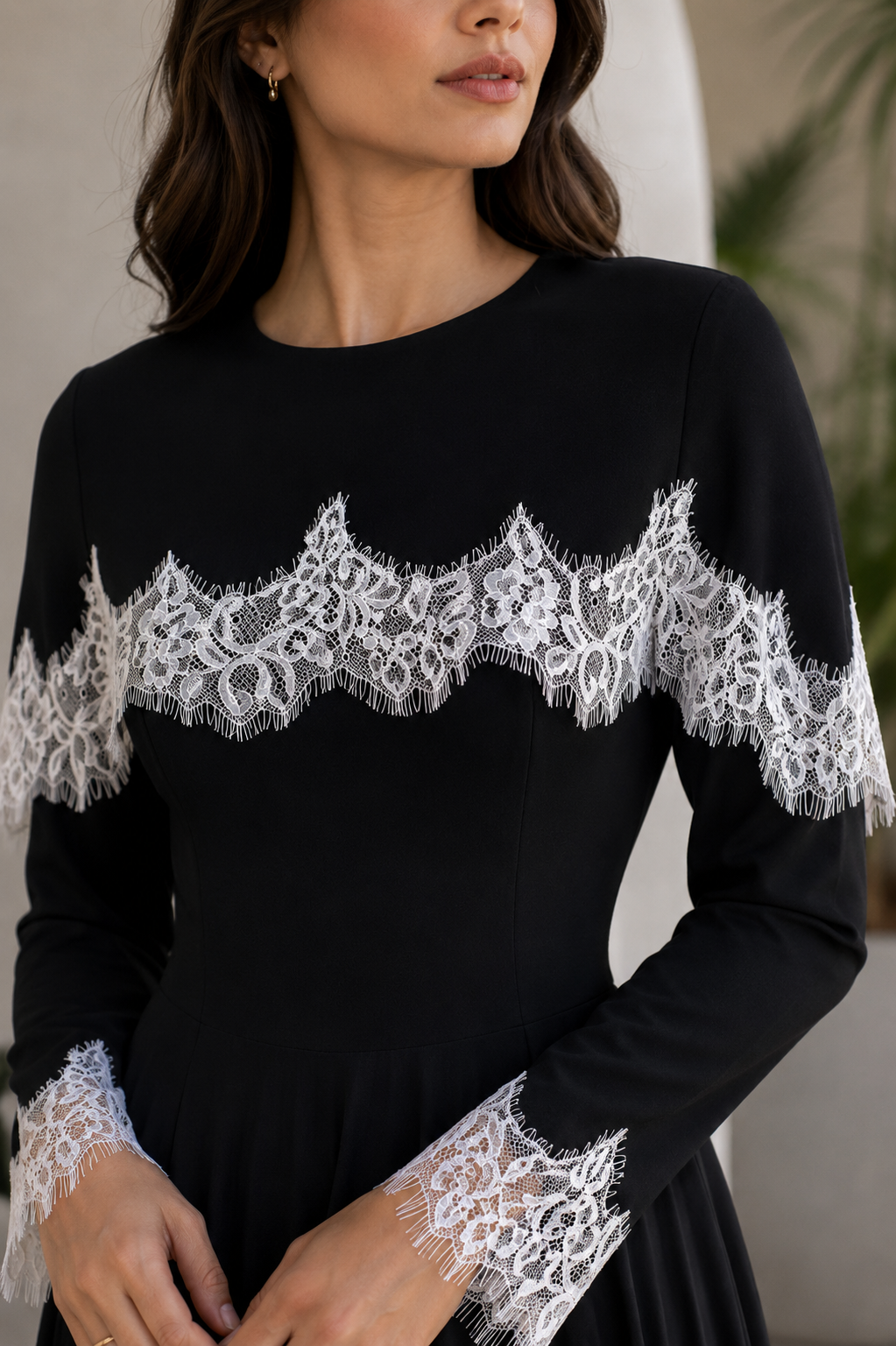 Moonlit Lace Cape Maxi Dress