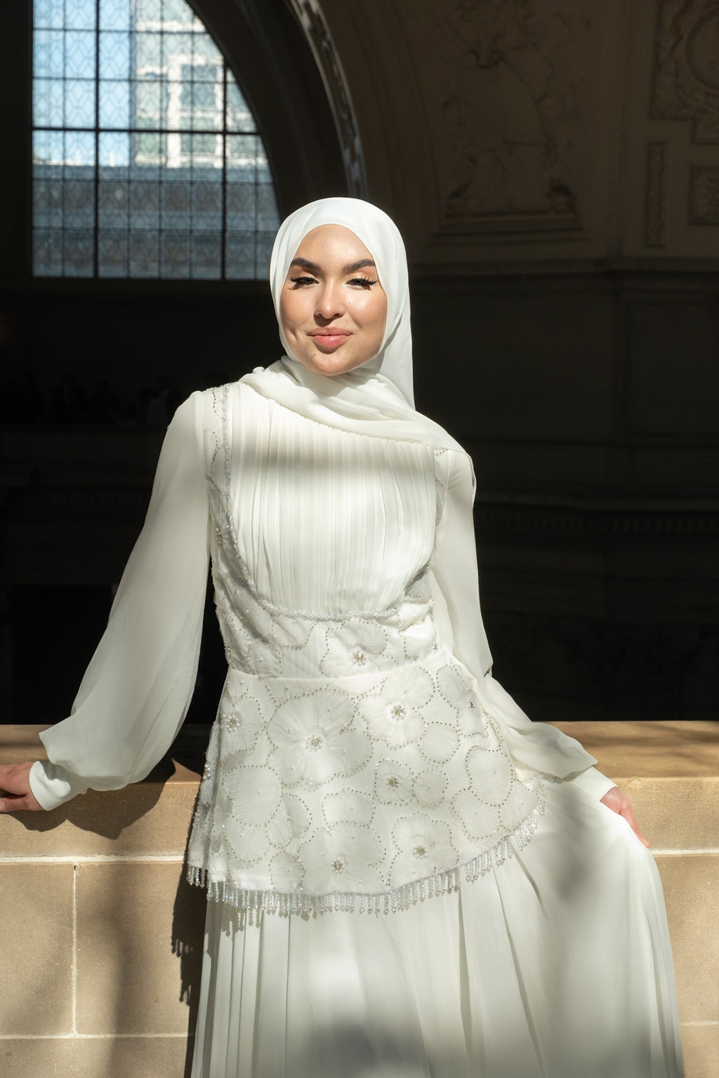 Zahra White Dress