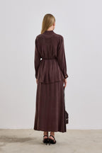 Jasmine 2-Piece Skirt Set – Brown
