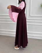 Blush Bloom Cape Dress