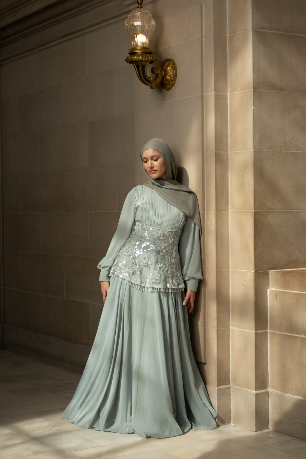 Sofiaa Mint Green Dress
