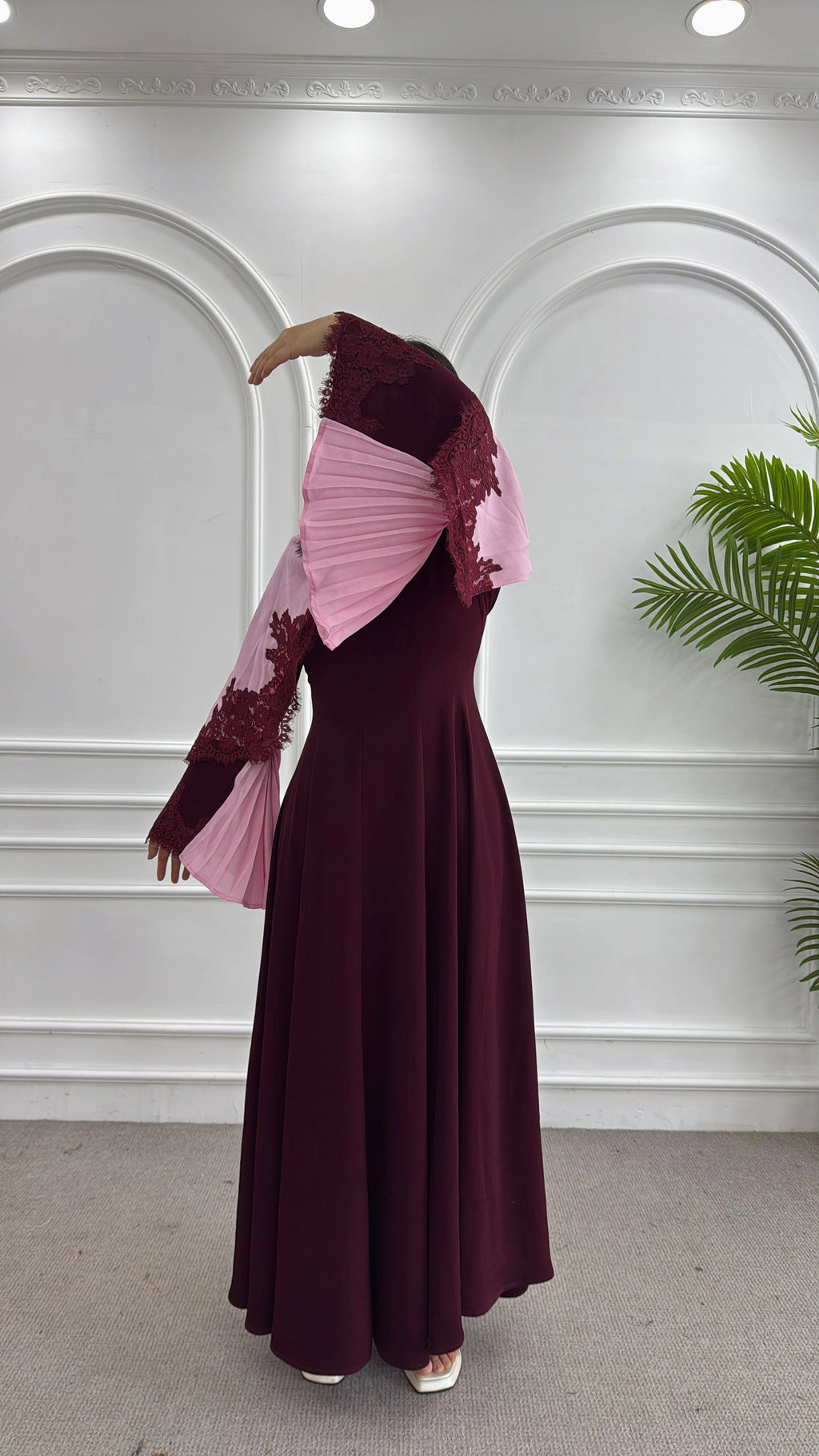 Blush Bloom Cape Dress