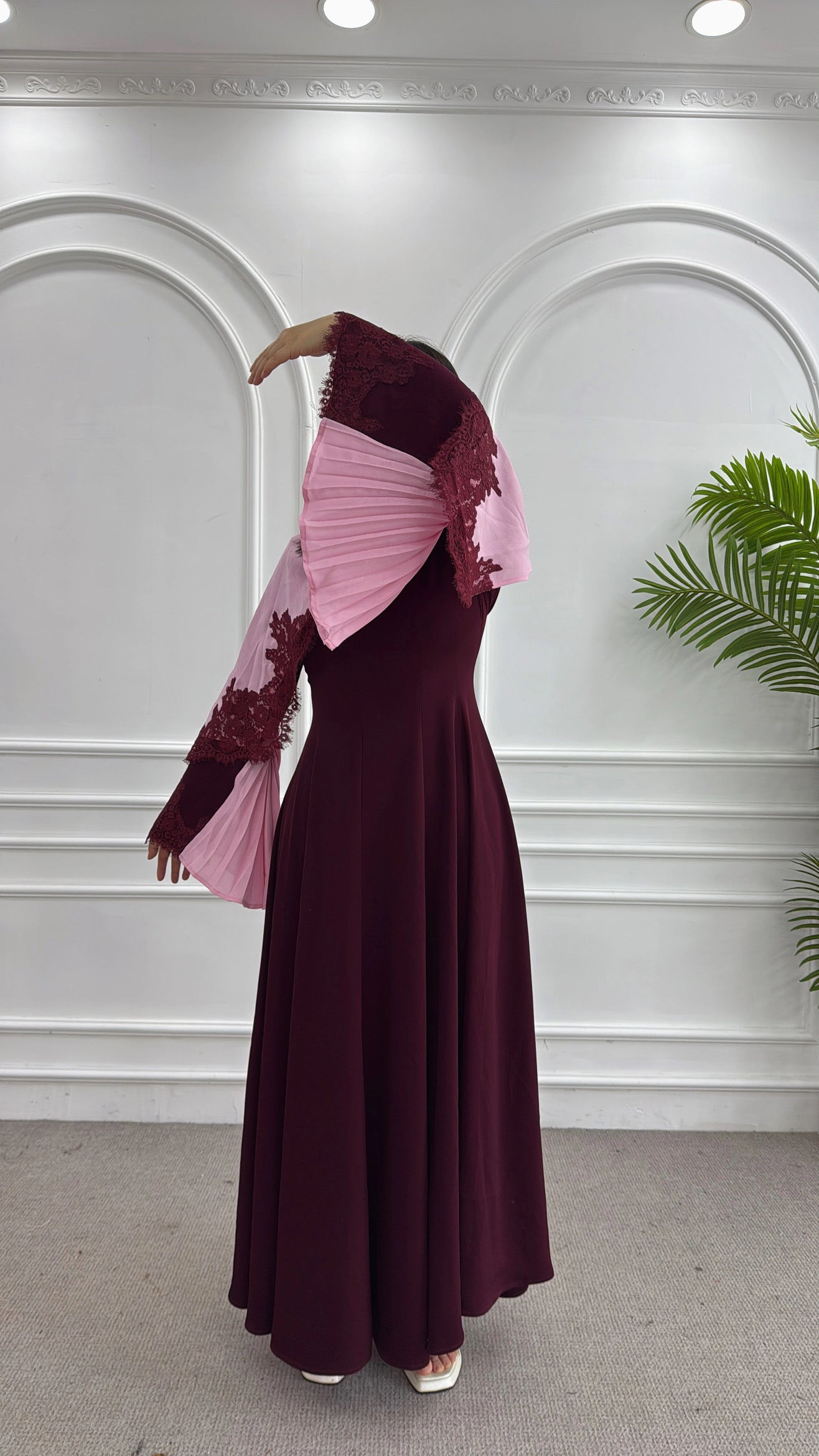 Blush Bloom Cape Dress