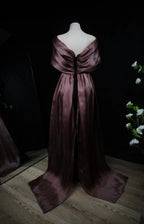 Chocolate Bow tail Evening Dress