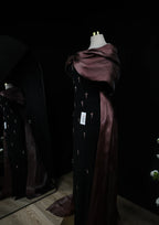 Chocolate Bow tail Evening Dress