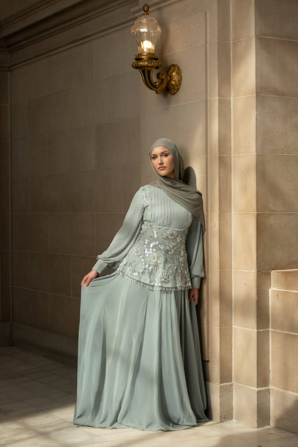 Sofiaa Mint Green Dress