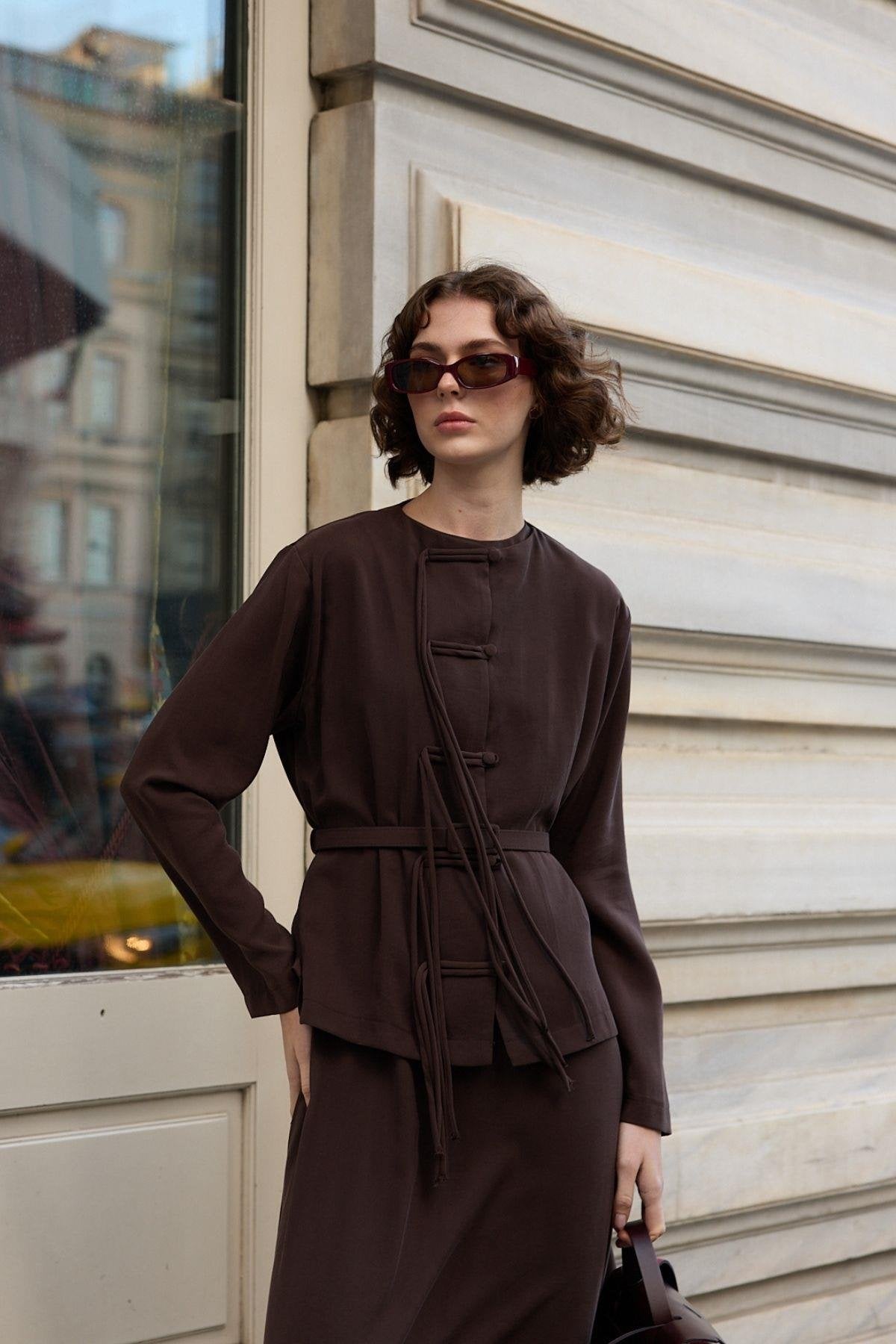 Sofia Tunic & Dress Set – Brown