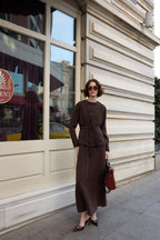 Sofia Tunic & Dress Set – Brown