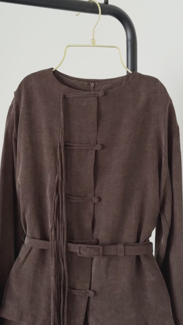 Sofia Tunic & Dress Set – Brown